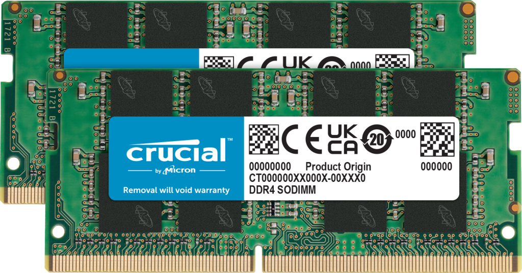 Crucial 64GB Kit (2 x 32GB) DDR4-2666 SODIMM | CT2K32G4SFD8266