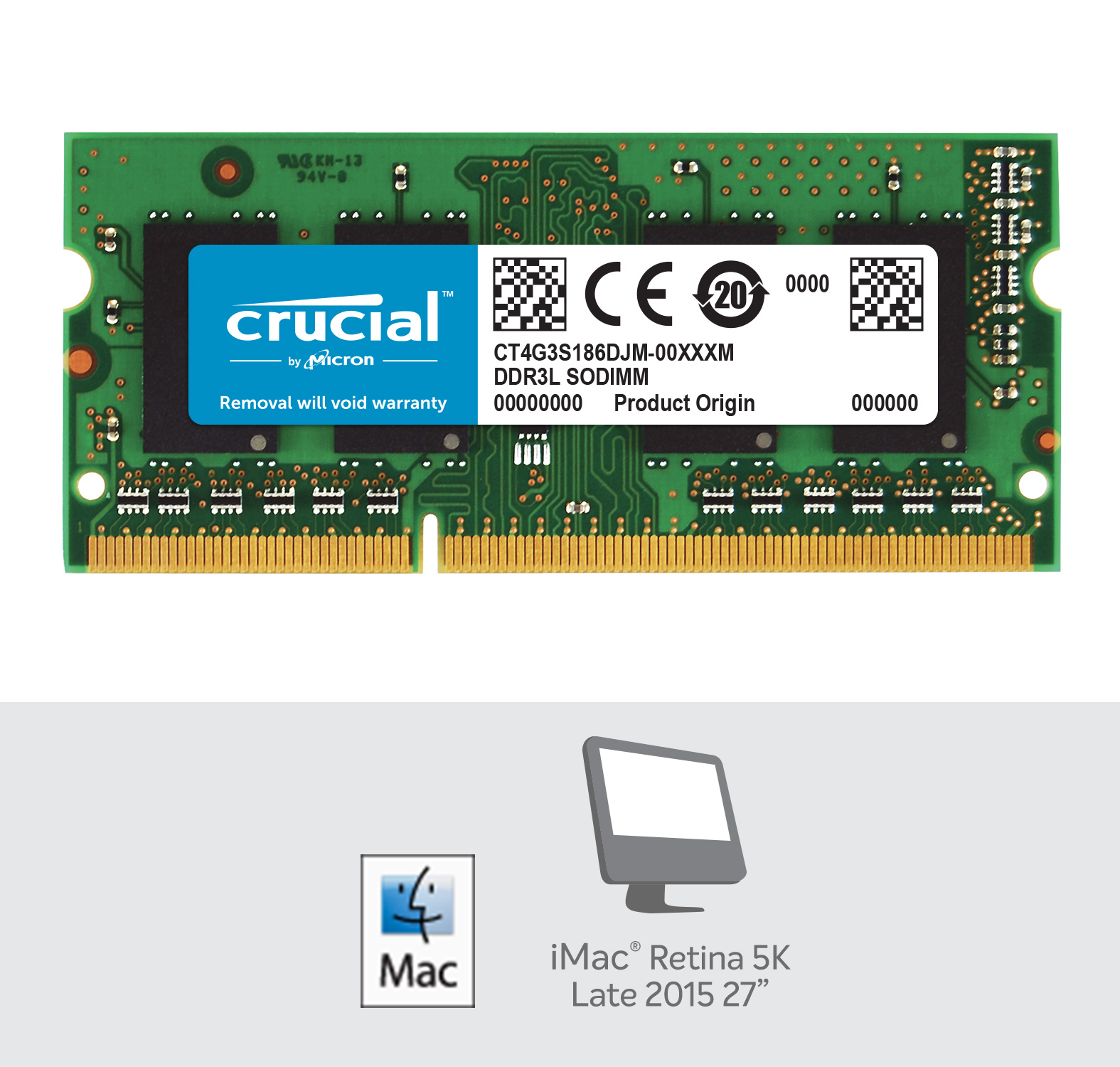 Crucial 4GB DDR3L-1866 SODIMM Memory 