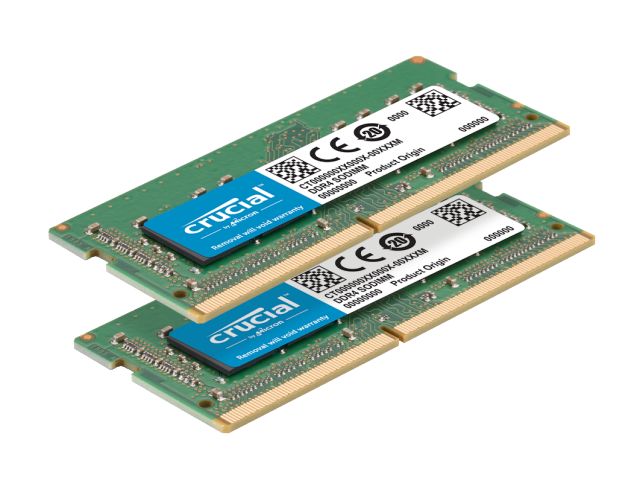 Crucial 16GB Kit (2 x 8GB) DDR4-2400 SODIMM Memory for Mac, CT2K8G4S24AM