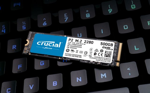 Disque Dur SSD M2 NVME P2 2 To CRUCIAL - HDSSDCRUCIAL2T 