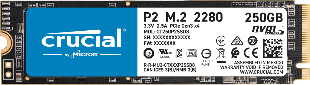 Crucial P2 250GB PCIe M.2 SSD | CT250P2SSD8 Crucial.com