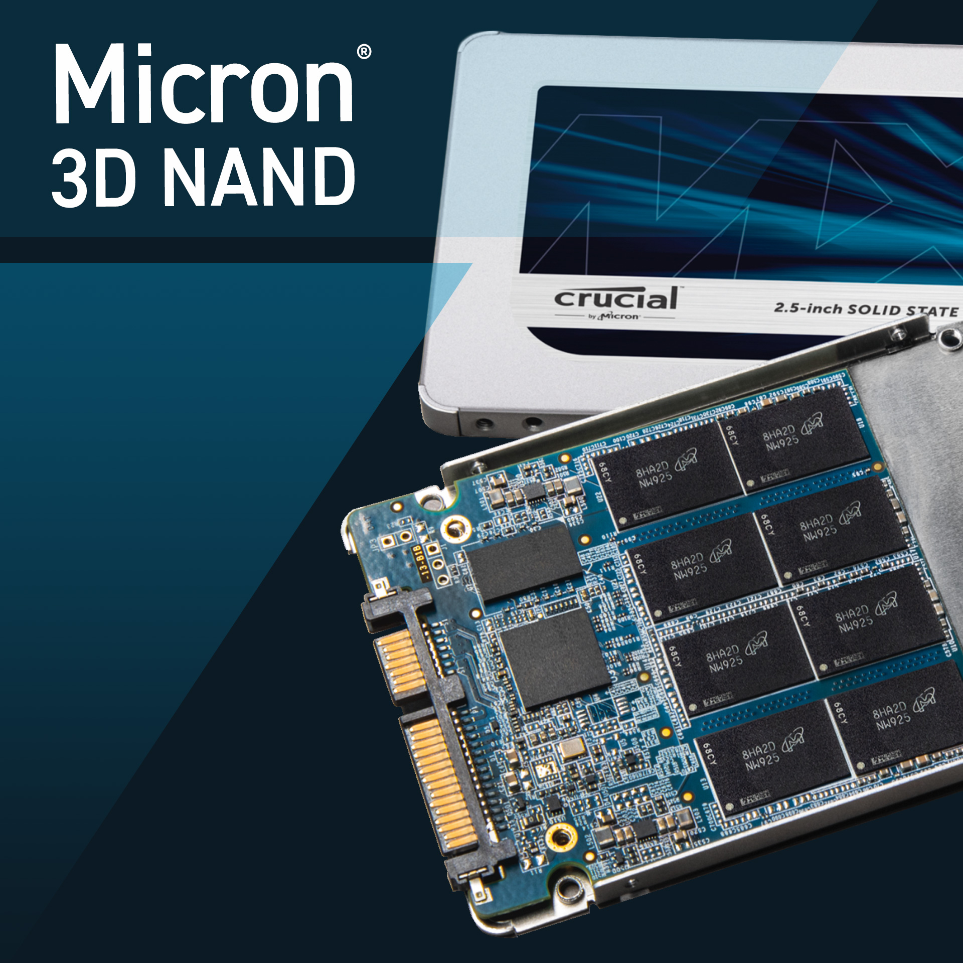 SSD Crucial MX500 4 To 3D NAND (2,5 pouces / 7mm