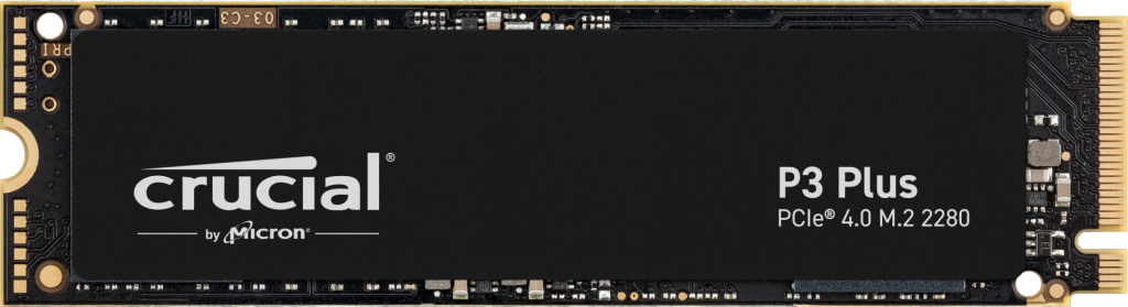 Crucial P3 Plus 500GB PCIe M.2 2280 SSD, CT500P3PSSD8
