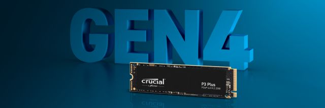 Disque SSD Crucial P3 Plus 4 To M.2 MVMe PCI-E 4.0;CT4000P3PSSD8