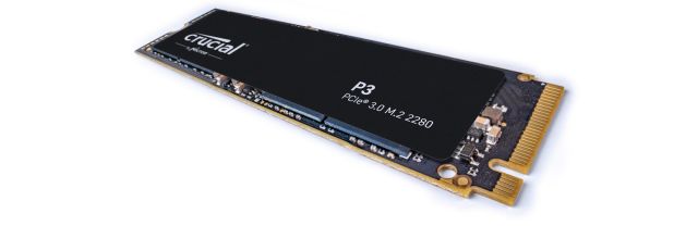 Crucial P3 1TB PCIe M.2 2280 SSD, CT1000P3SSD8