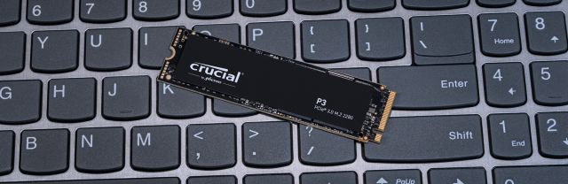  Crucial P3 1TB PCIe Gen3 3D NAND NVMe M.2 SSD, up to