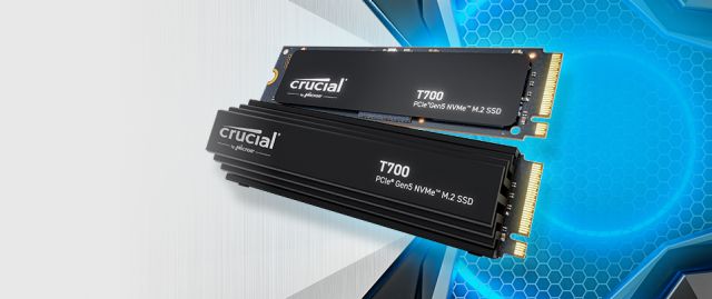  Crucial T700 1TB Gen5 NVMe M.2 SSD with heatsink - Up to 11,700  MB/s - DirectStorage Enabled - CT1000T700SSD5 - Gaming, Photography, Video  Editing & Design - Internal Solid State Drive : Electronics