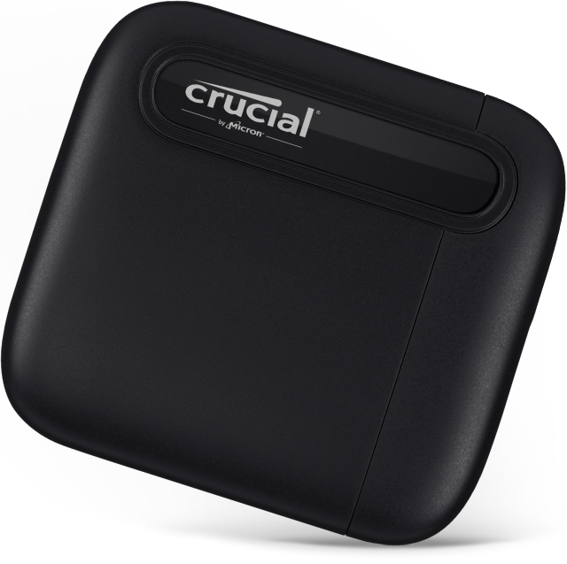 Crucial X6 2TB Portable SSD-Up to 800MB/s-PC and Mac-USB 3.2 USB-C External  SSD 649528901255
