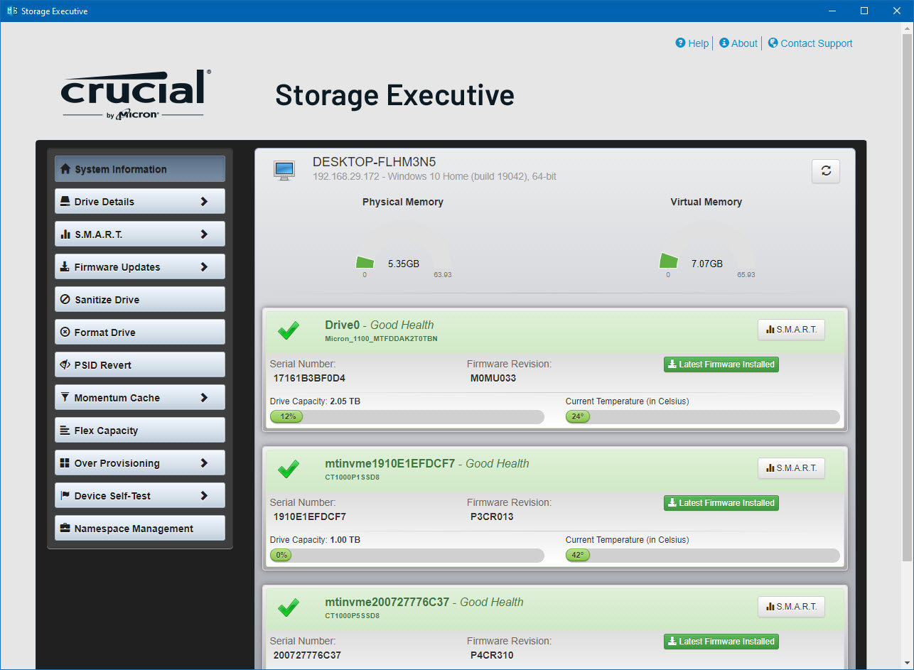 crucial ssd format utility